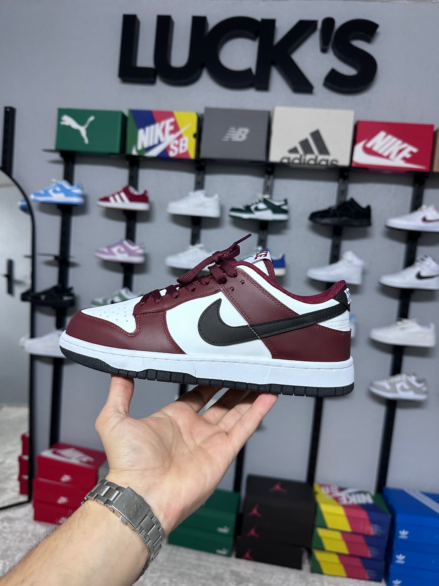 Nike Dunk Low “Team Red/Bordeaux”